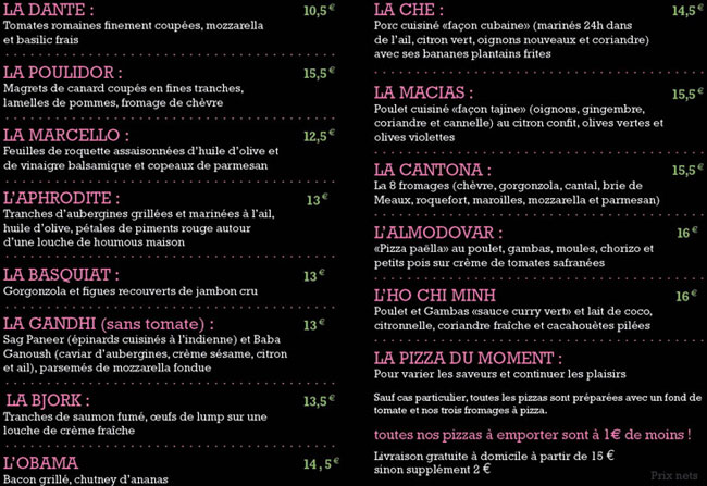 Pizzas